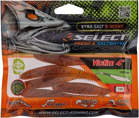 Силикон Select Victim V-Tail 4"" #128 (5 шт / уп)