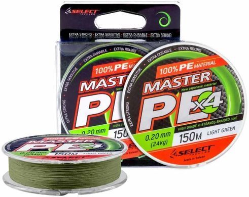 Шнур Select Master PE 150m (темн.-зел.) 0.20мм 24кг