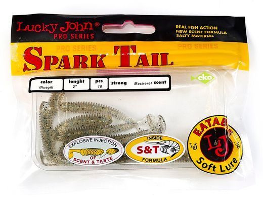Виброхвосты съедоб. искусст. LJ Pro Series Spark Tail 2,0in (05,00)/T57 10шт.