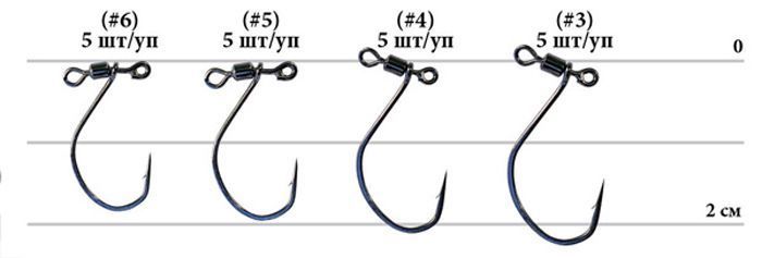 Гачок Decoy Worm123 DS Hook masubari 05, 5 шт / уп