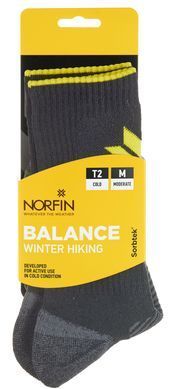 Носки Norfin T2M BALANCE WINTER HIKING CREW (60% Sorbtek, 30% Ny, 5% спандекс, 5% эласт.) р.(39-41)