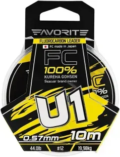 Флюорокарбон Favorite U1 FC 10m #12/0.57mm 44.0lb/19.98kg