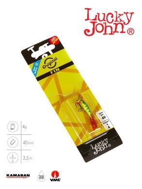 Балансир Lucky John FIN 3 із тр. 40мм/36RT блістер