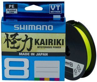 Шнур Shimano Kairiki 8 PE (Yellow) 150m 0.13mm 8.2kg