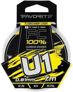 Флюорокарбон Favorite U1 FC 7m #24/0.81mm 87.2lb/39.57kg