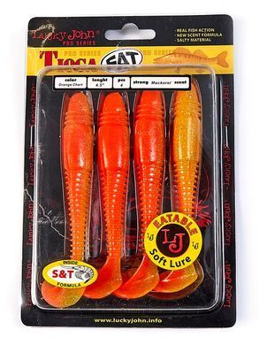 Віброхвіст силікон. TIOGA FAT LJ Pro Series 4,5 "/ T26 *4