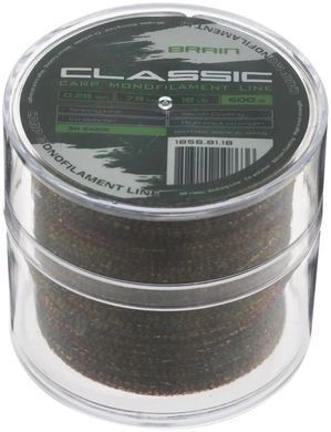 Леска Brain Classic Carp Line (3D camo) 600m 0.28mm 18lb 7.9kg
