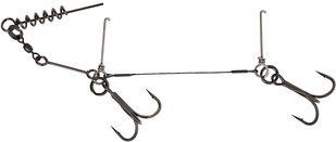 Оснастка Savage Gear 1x7 TI Corkscrew Stinger 2x#1/0 23kg (1 шт / уп.)