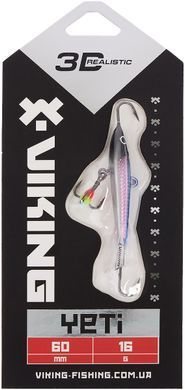 Балансир Viking Fishing Yeti Ice Jig 60mm 16.0g #01 Blue Glam