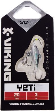 Балансир Viking Fishing Yeti Ice Jig 20mm 3.0g #14 Dark Mackerel