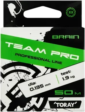 Жилка Brain Team Pro 50m (clear) 0.135mm 1.9kg