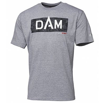Футболка DAM Logo Tee XXL Grey Melange