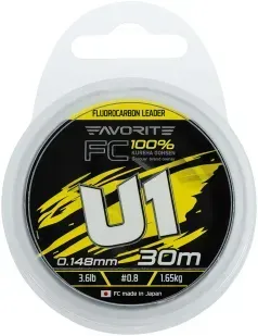 Флюорокарбон Favorite U1 FC 30м #0.8/0.148mm 3.6lb/1.65kg