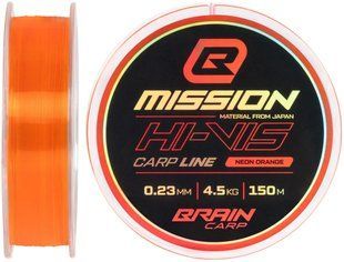 Леска Brain Mission Carp Line (Neon Orange) 150m 0.23mm 4.5kg