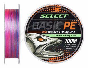 Шнур Select Basic PE Multicolor 100m 0.20mm 28lb/12.7kg