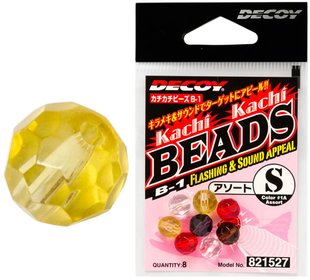 Бусина Decoy B-1 Kachi-Kachi Beads M (9 шт / уп) ц:желтый