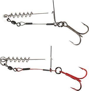 Оснастка Savage Gear Carbon49 Corkscrew Stinger #3/0 31kg (2 шт / уп.)