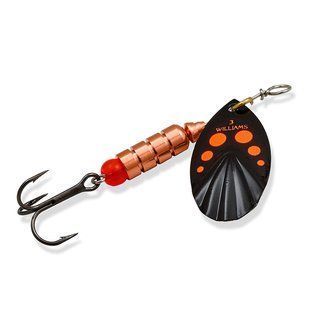 Блесна Williams Vortex Garni UV 5.67gr #Black Orange Dots On Silver