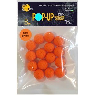 Бойлы Плавающие Флюоро SunFish Pop-Up Тутти фрутти 8mm 15шт (SF201667)