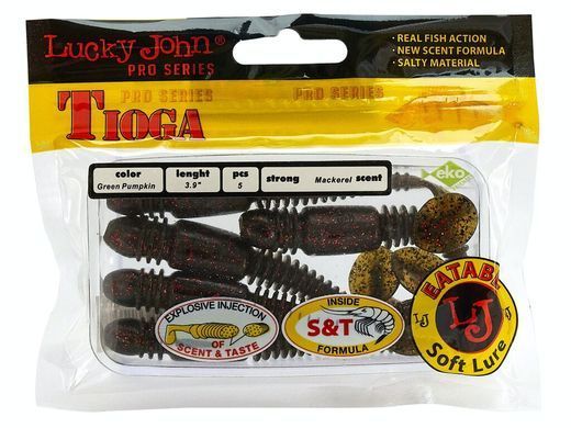 Виброхвосты съедобные LJ Pro Series TIOGA 3.9in (10.00)/T48 5шт.