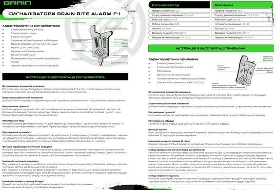 Набор сигнализаторов Brain Wireless Bite Alarm F-1 4+1
