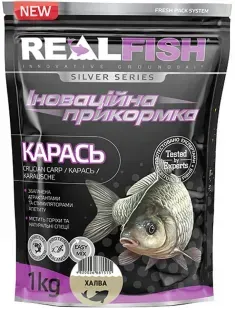 Прикормка Real Fish Silver Series Карась Халва 1kg