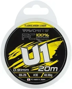Флюорокарбон Favorite U1 FC 20m #30/0.91mm 106.2lb/48.18kg