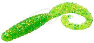 Силікон Bait Breath Curly Grub 4.5" (8шт) (Ur200 Chartreuse)