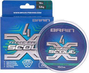 Шнур Brain Scout 4X 150m (camo) 0.080mm 4.4kg