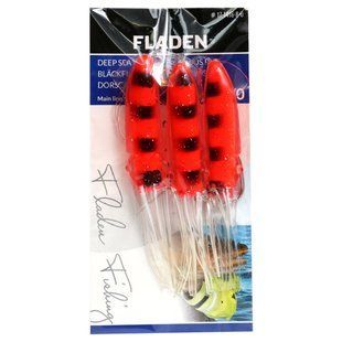 Морський монтаж Fladen Winged Octopus red/black 3-hooks 8/0 (17-1416-8-0)