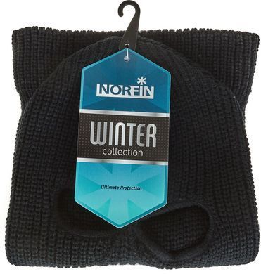 Шапка-маска вязаная Norfin KNITTED BL (черная / 100% полиэст.) р.L