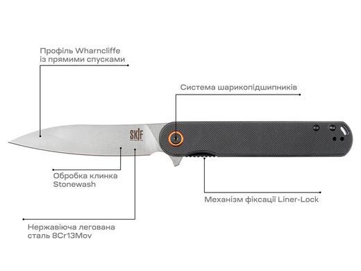 Нож Skif Townee SW, ц:black