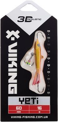Балансир Viking Fishing Yeti Ice Jig 60mm 16.0g #08 Candle Flame