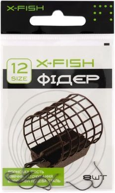 Крючок X-Fish Фидер #12 (8 шт/уп)