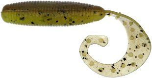 Силикон Reins Fat G-Tail Grub 4" B08 Green Pumpkin Chart Melon (8 шт/уп.)