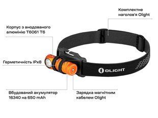 Фонарь Olight Perun 2 Mini, ц:orange