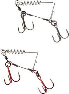Оснастка Savage Gear Carbon49 Corkscrew Stinger 2x#3/0 31kg (2 шт / уп.)
