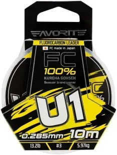 Флюорокарбон Favorite U1 FC 10m #3.0/0.285mm 13.2lb/5.97kg