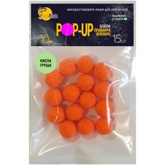 Бойли Плаваючі Флюоро SunFish Pop-Up Кисла Груша 10mm 15шт (SF201690)