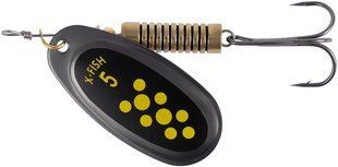 Блесна X-Fish Dark Side №5 14g Nikel black lime