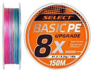Шнур Select Basic PE 8X Multicolor 150m #0.8/0.12mm 14lb/6kg