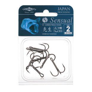 Гачок-трійник Mikado Sensual Treble Hook №1 100шт. (Black nickel)