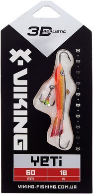 Балансир Viking Fishing Yeti Ice Jig 60mm 16.0g #10 Golden Dark