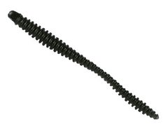 Силикон Nomura Glitter Rib Worm (съедобный) 120мм 3,5гр. цвет-004 (black shiner back) 6шт