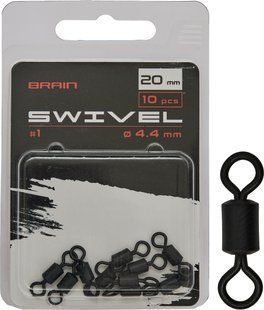 Вертлюжок Brain Swivel #1, 20mm, diam 4.4mm (10 шт/уп) SGCA-8008-1