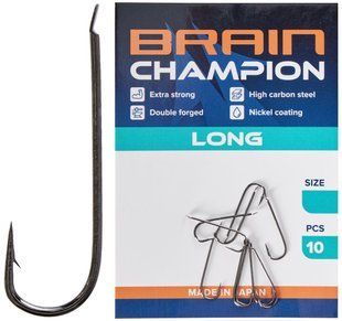 Крючок Brain Champion Long #8 (10 шт / уп)