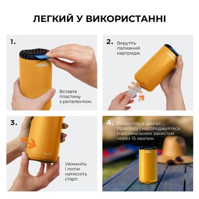 Устройство от комаров Thermacell Patio Shield Mosquito Repeller MR-PS ц:citrus