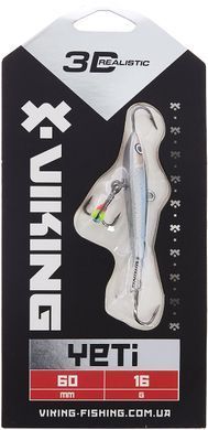 Балансир Viking Fishing Yeti Ice Jig 60mm 16.0g #11 Anchovy