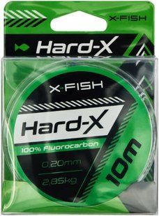 Флюорокарбон X-Fish Hard-X 10m (clear) 0.20mm 2.85kg
