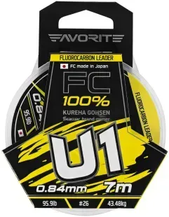 Флюорокарбон Favorite U1 FC 7m #26/0.84mm 95.9lb/43.48kg